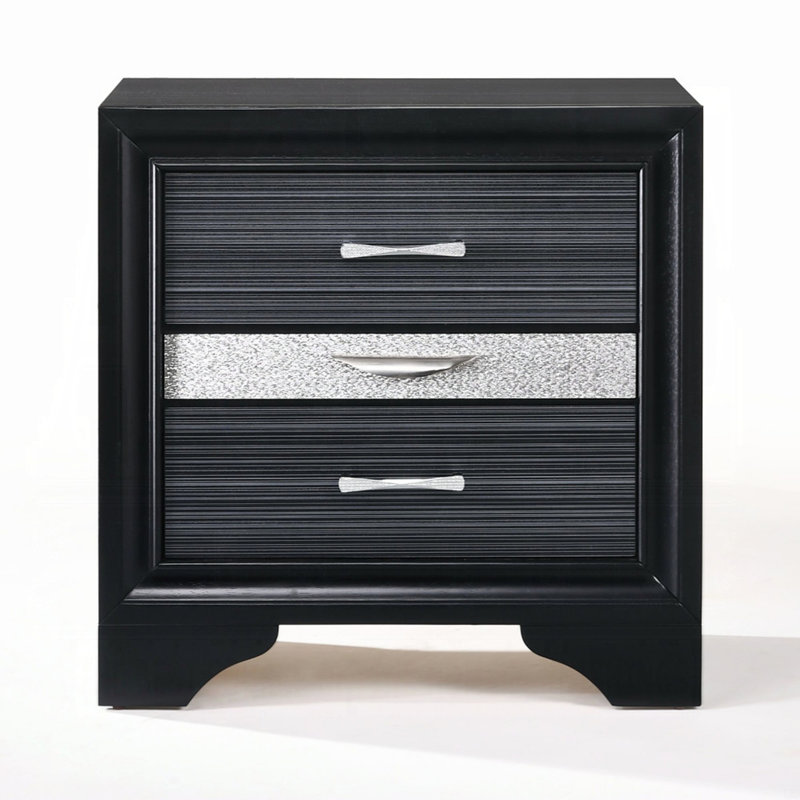 Table de chevet avec tiroirs de rangement