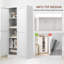 Armoire garde-manger en métal durable de 61 po de hauteur avec 2 portes et 4 tablettes réglables - multi-usage pour la cuisine, le salon, la chambre à coucher