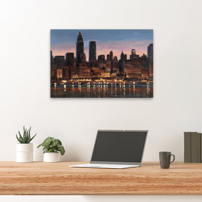 Building And Buildings Manhattan Reflection Art