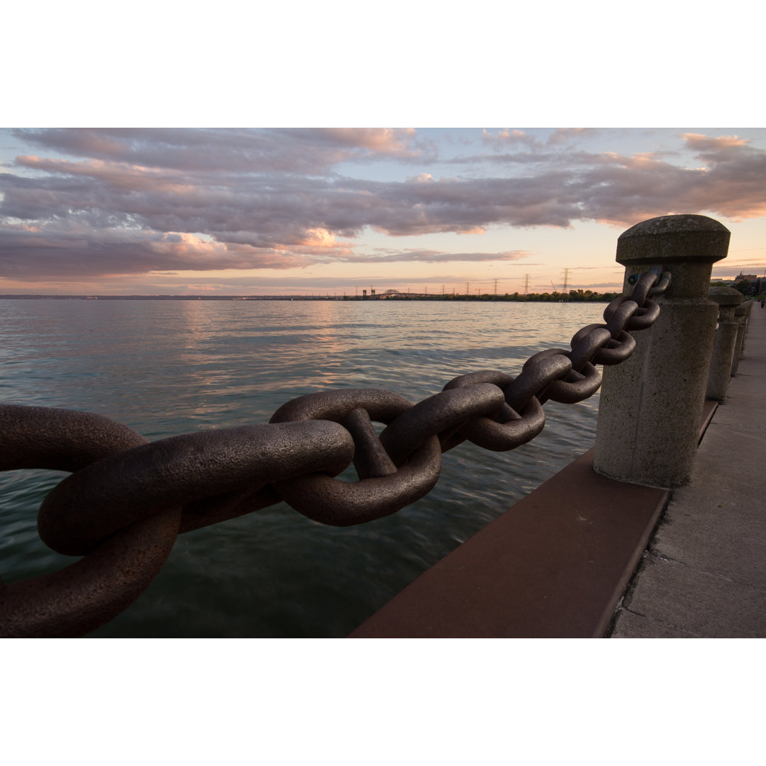 Sunset At Burlington Shore - Wrapped Canvas Print