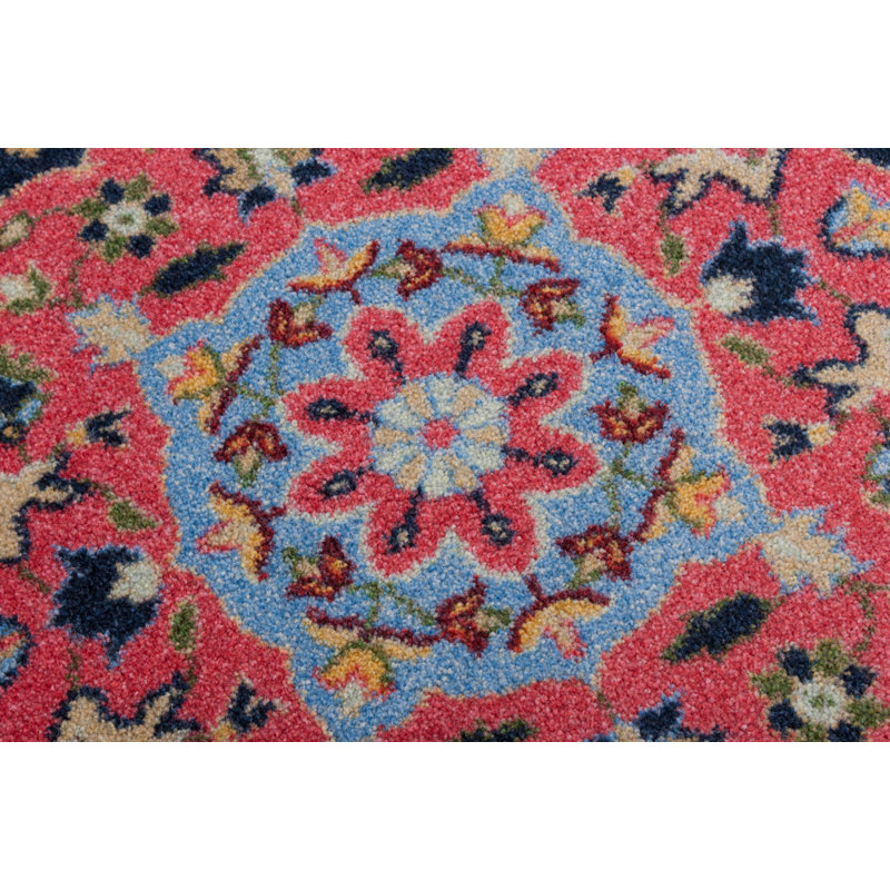 Tapis rose à motif oriental Prolley, Rectangle : 2 pi 8 po x 3 pi 11 po