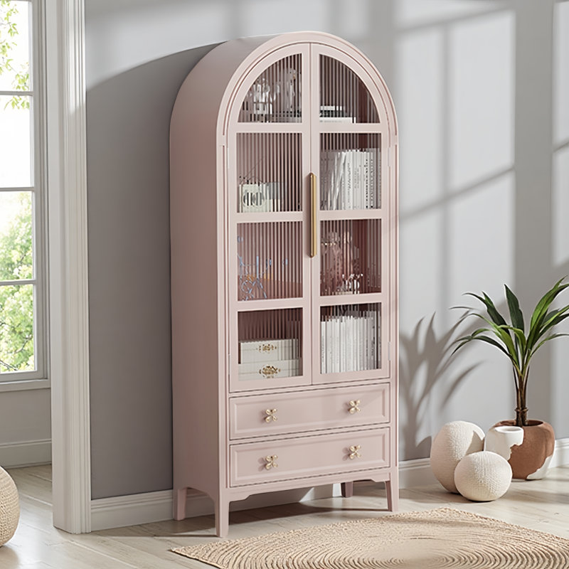 Vitrine de style minimaliste français, Rose