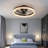 20" Low Profile LED Ceiling Fan with Light, Remote & App Control, 6 Speeds, Dimmable-1784469073
