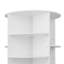 Étagère à chaussures rotative à 7 niveaux avec tablettes réglables, présentoir à roulettes pivotant à 360 ° et roulettes, organisateur Lazy Susan pour chambre à coucher, salon, vestibule, garde-robe, blanc