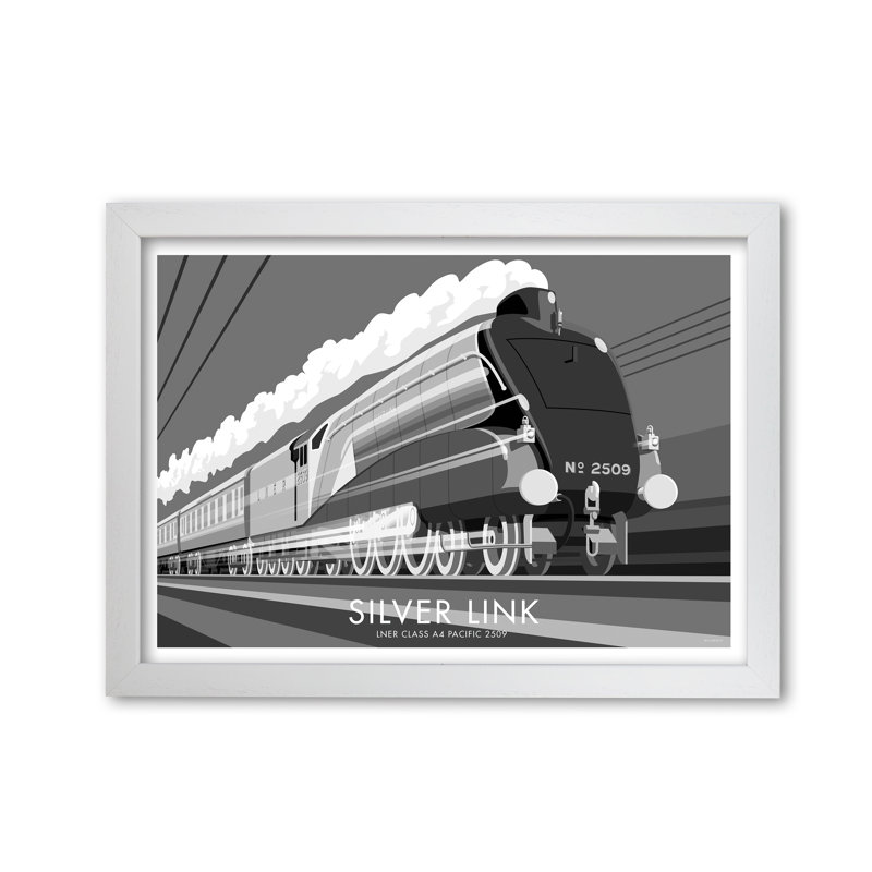 Silver Link by Stephen Millership - Print, White, 42 cm H x 59.4 cm W x 5 cm D