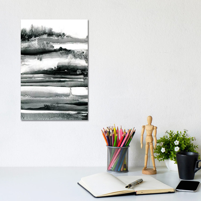 Spring Field Abstract by Lesia Binkin - Wrapped Canvas Painting, 20.32 cm H x 30.48 cm W