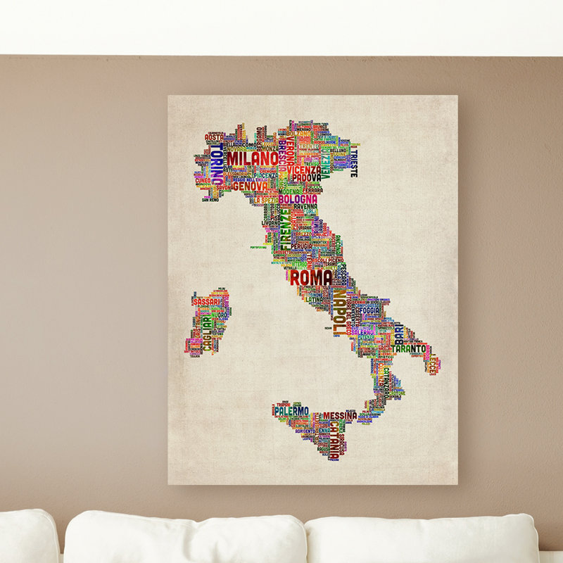 «Italie II» par Michael Tompsett, impression, H 32 po x l 24 po x P 2 po, Toile tendue