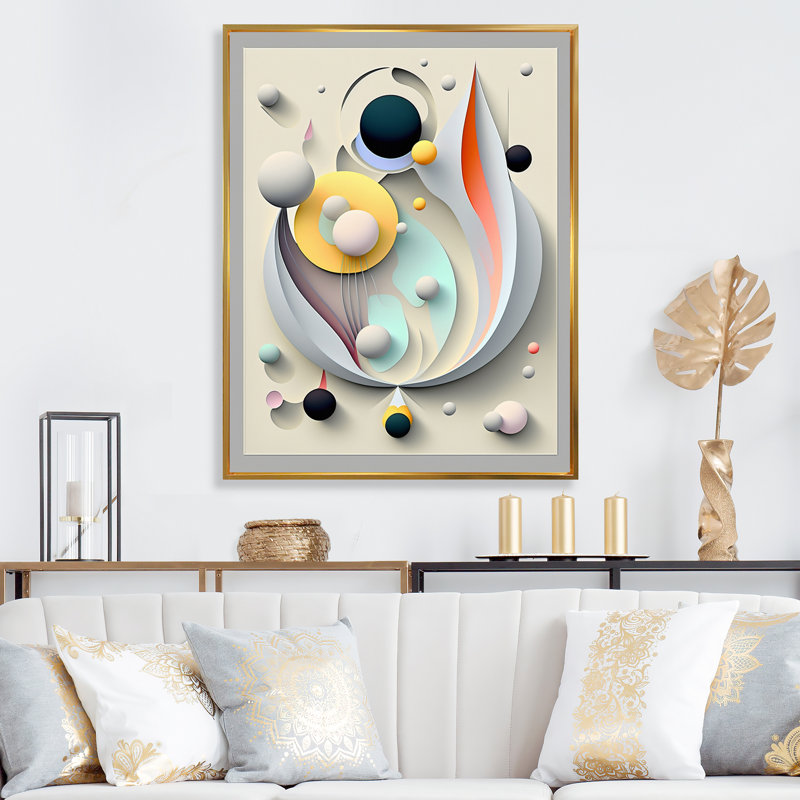 Sceance Ethereal Visions - Print on Canvas, 20" H x 12" W x 1" D, Gold Floater Framed