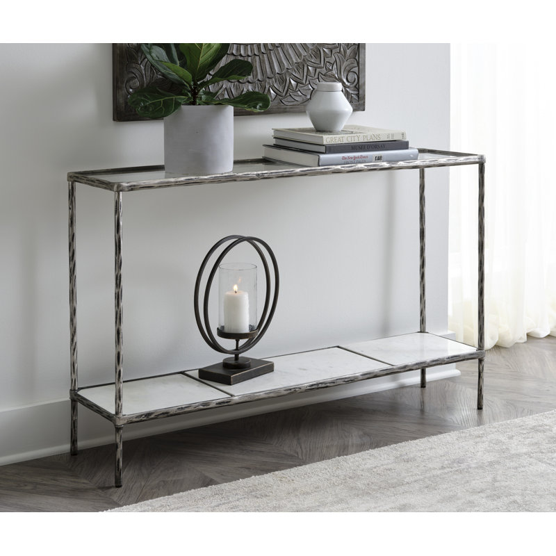 Console de canapé Takevia, Gris