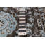 Tapis héritage gris foncé noué à la main de conception unique 6 pi 0 po x 9 pi 4 po