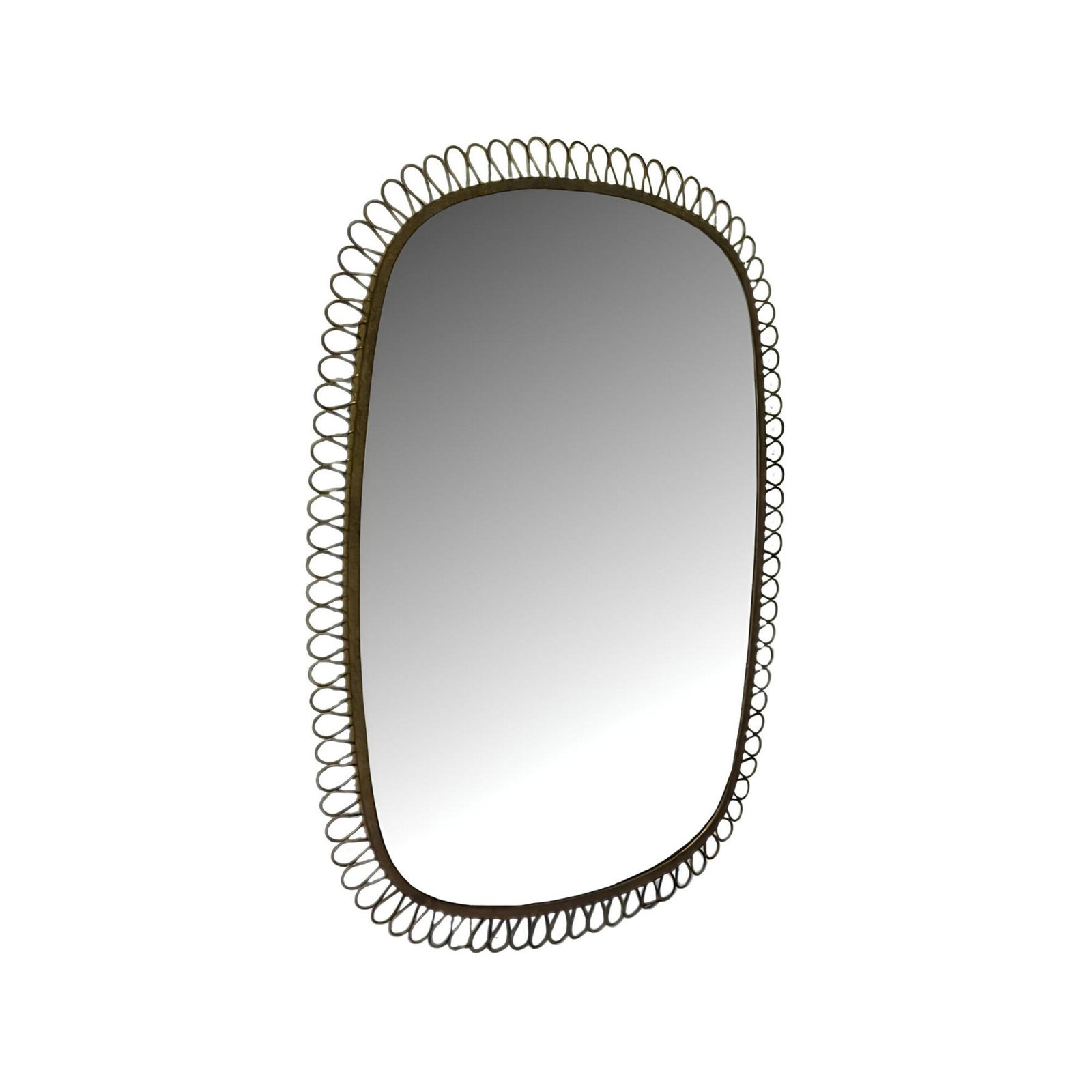 Squiggle Rectangle Mirror Bronze, Rectangle