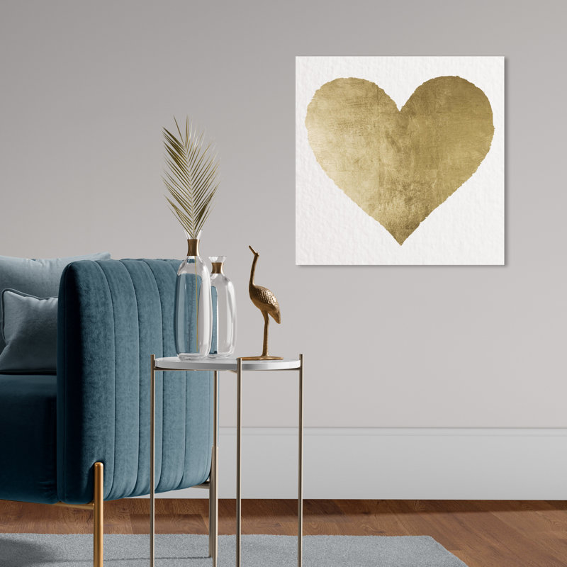 «Fashion and Glam Forever and Ever Hearts», impression sur toile tendue, H 20 po x l 20 po