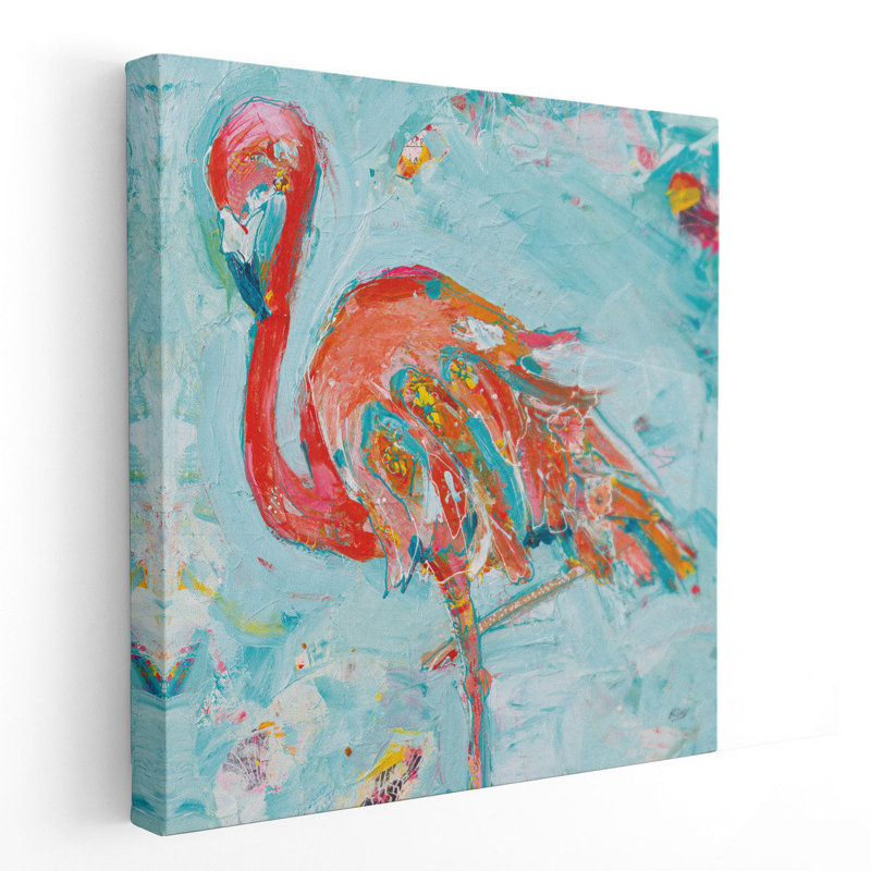 Flamingo Bright - Canvas Print Wall Art, 40" H x 40" W