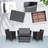 8 - Person Patio Conversation Set with Cushions