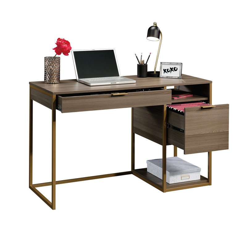Bureau International Lux International, Brun foncé/or