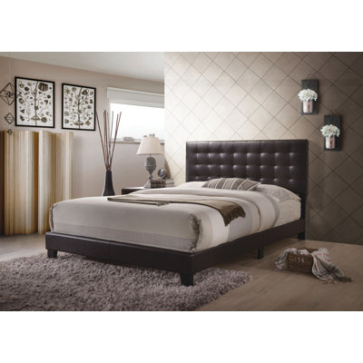 Grand lit tapissier standard espresso Ming Keeso