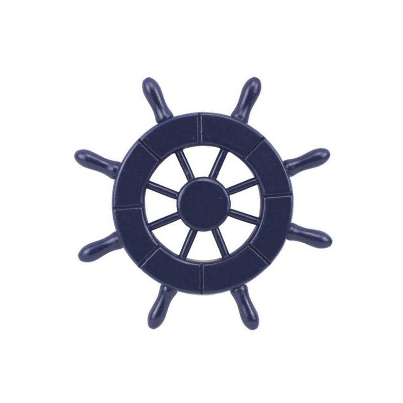 Roue d’expédition décorative 6 po, Bleu foncé