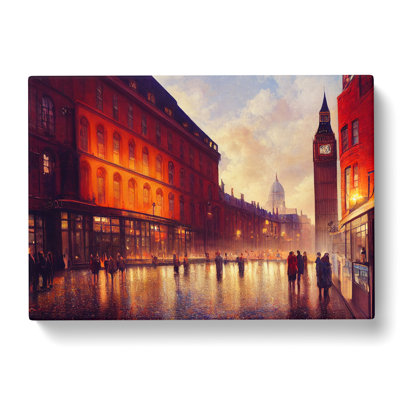 London City Art Painting - Wrapped Canvas Painting