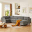 Canapé modulaire moderne, canapé convertible 6 places-859298565