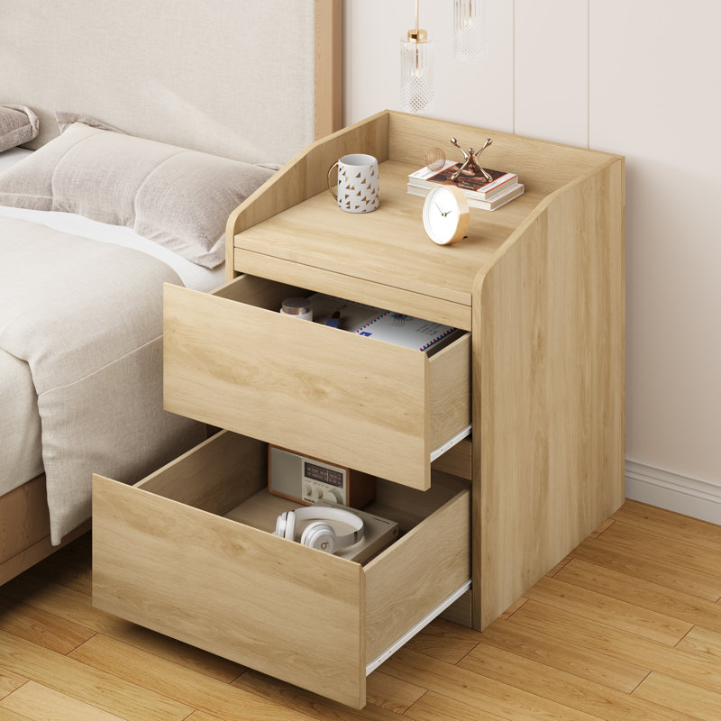 59.99cm W Bedside Table, Ivory