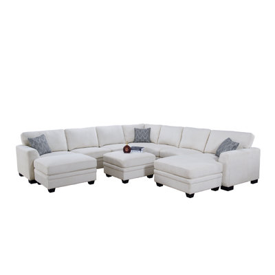 Corduroy U-Shaped Sectional
