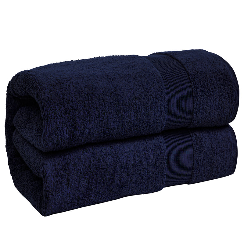 Cotton Bath Towel, Navy