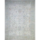 Oushak Collection, Transitional One-of-a-Kind Rectangle 9' X 11'10" Hand Knotted Area Rug