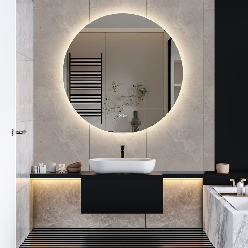 Round Mirror, 80 cm H x 80 cm W