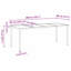 Rectangular Metal Outdoor Dining Table , 200cm W 80cm D
