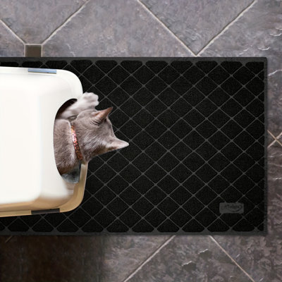 Cat Litter Mat – Textured, Easy-clean, Durable Nylon, Soft On Paws, Reduces Waste | Perfect For Indoor Cats & Kittens