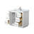 Miranda 42" Freestanding Single Bathroom Vanity with Marble Top-627156159-627156132