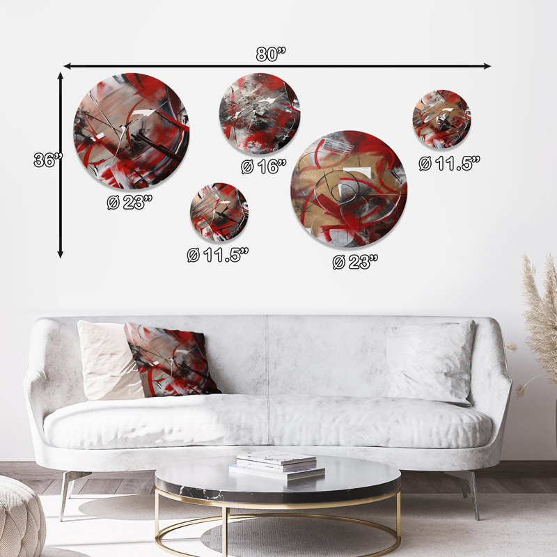 Ensemble de 5 décorations murales 5 après-midi Jazz I