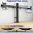 Telescoping Dual Monitor Desk Mount
