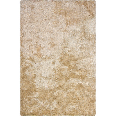 Tapis à poils longs en laine et polyester tissés à la main Casula