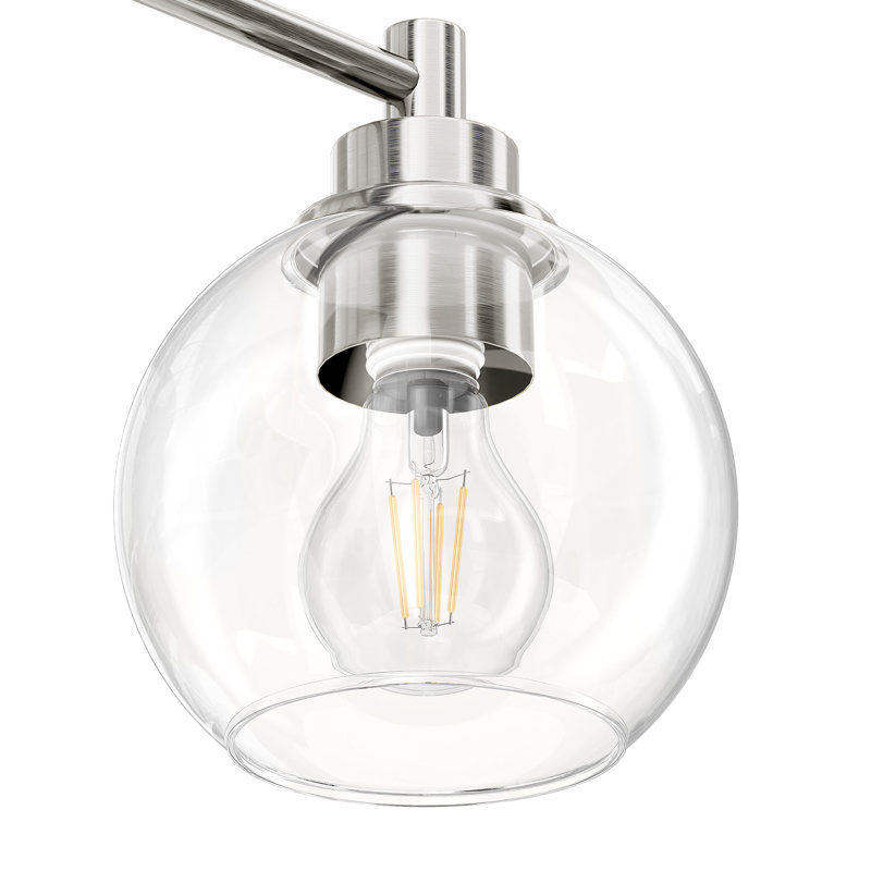Shelburn Bathroom Vanity Light, Brushed Nickel, 4