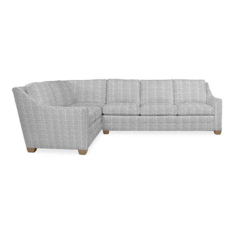 American Bungalow 2-Piece Nicholas Sectional, Hampton, Ian Haze, No