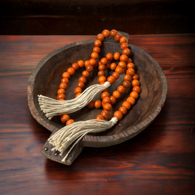 Boho Bead Garland-Nutmeg