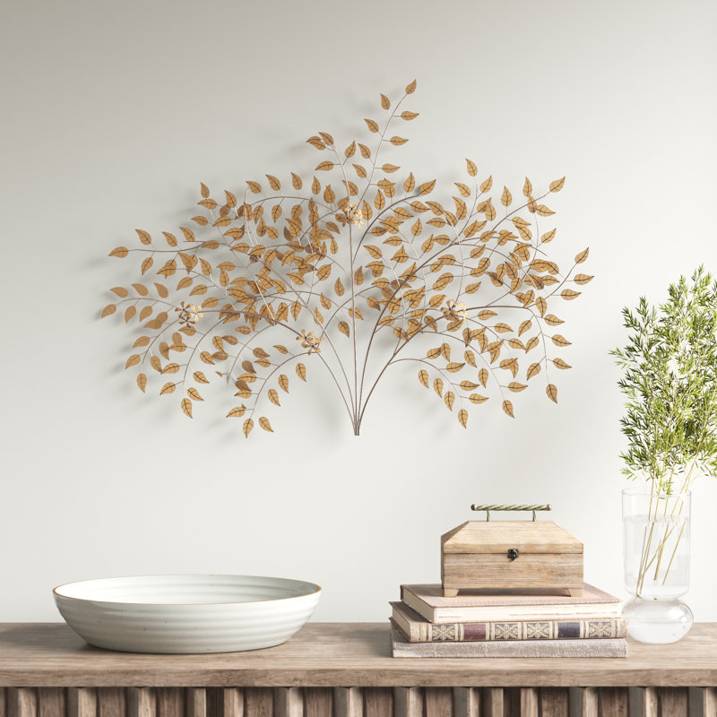 Wokingham Traditional Plants & Flowers Wall Decor on Metal