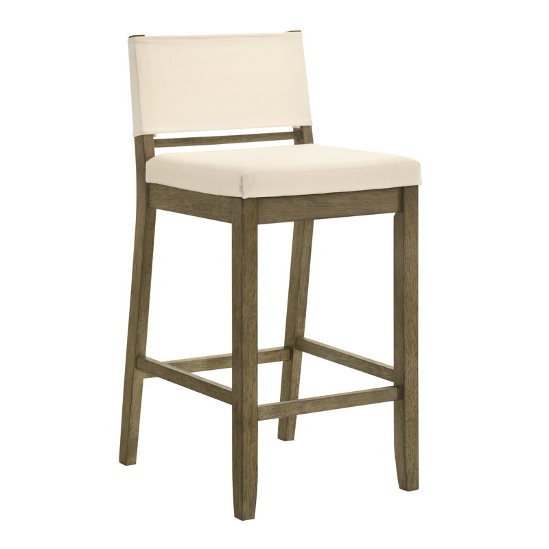 Ensemble de 3 tabourets de bar Yaneli, Mastic / brun, 3, Tabouret de bar (siège d'une hauteur de 29 po)