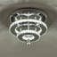 Crystal LED Semi Flush Mount