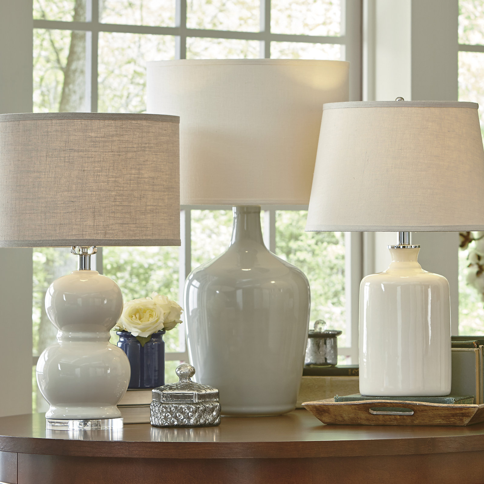Sophie Bedside Lamp, White