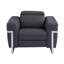 Fauteuil inclinable électrique en cuir italien Global Charler-594120743