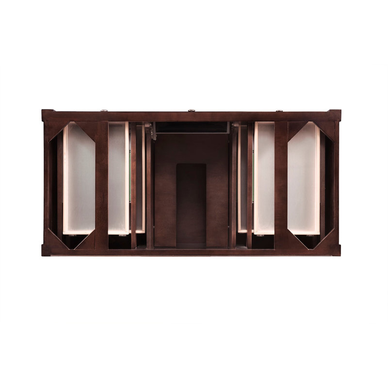 Brittany 48'' W Single Vanity, Burnished Mahogany, Ethereal Noctis, 8" Widespread