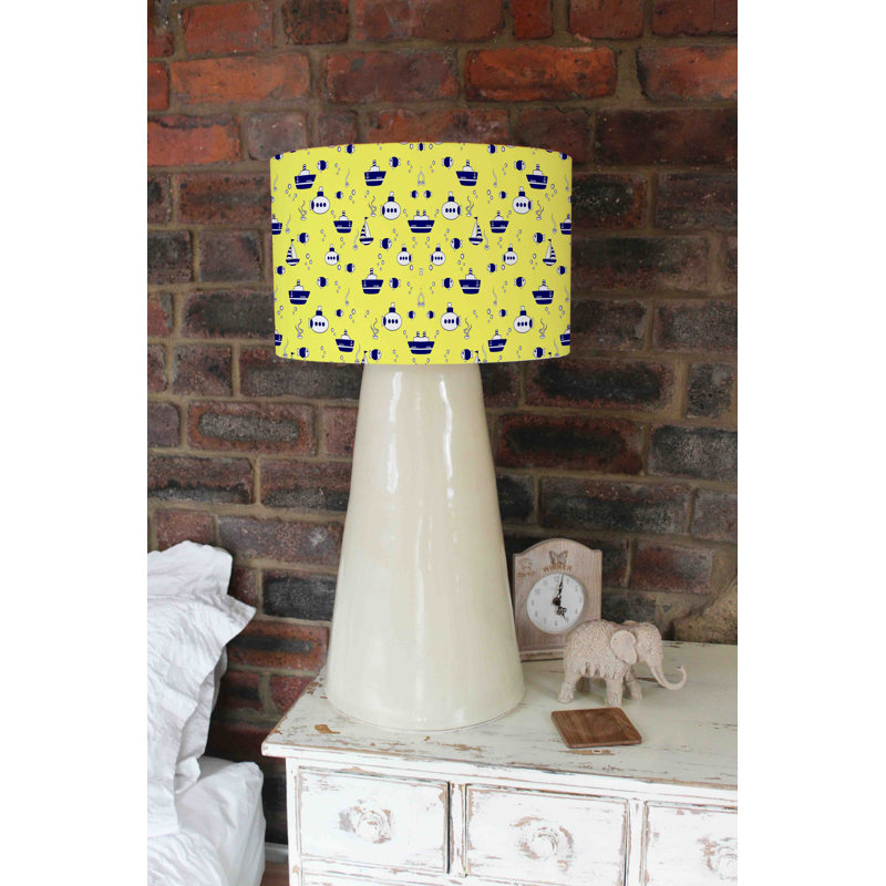 Drum Cotton Pendant Shade ( Uno ), 25cm H x 40cm W x 40cm D