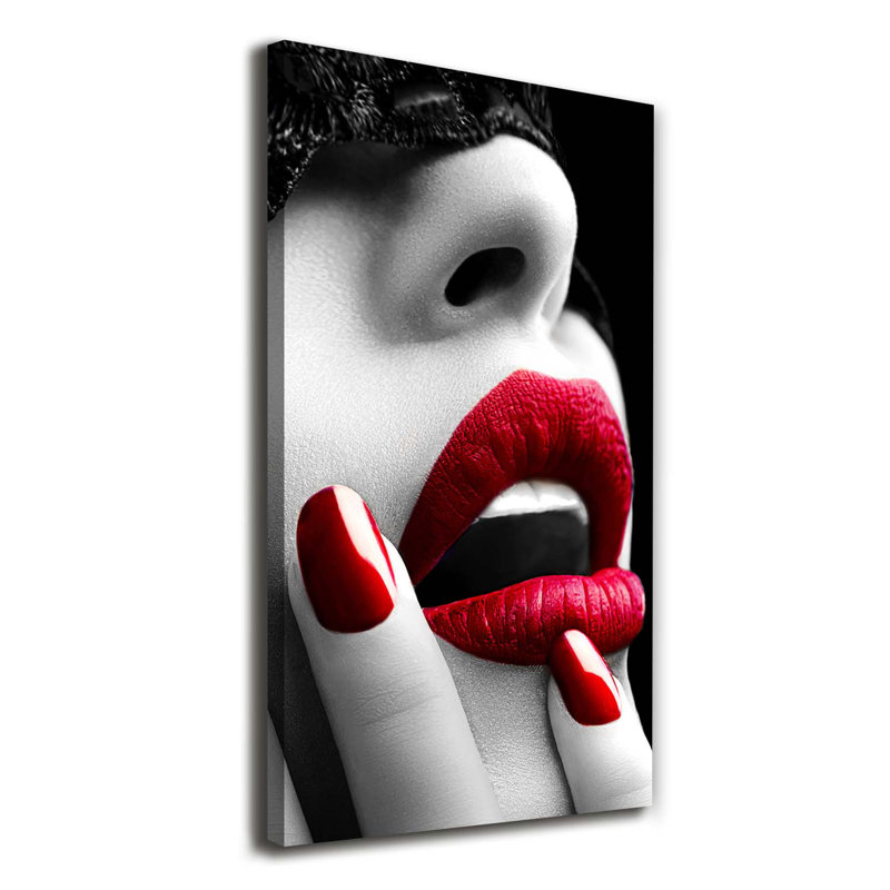 Lace Mask - Wrapped Canvas Print