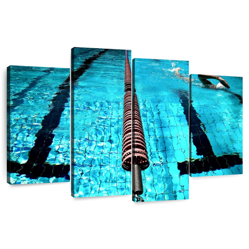 Sireci Into The Swimming Pool, 22" H x 36" W