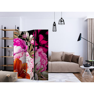 135cm W x 172cm H 3 - Panel Wood Folding Room Divider
