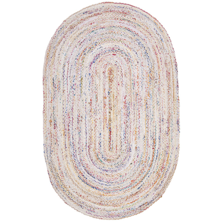 Hurst Hand Woven Abstract Cotton Area Rug 
