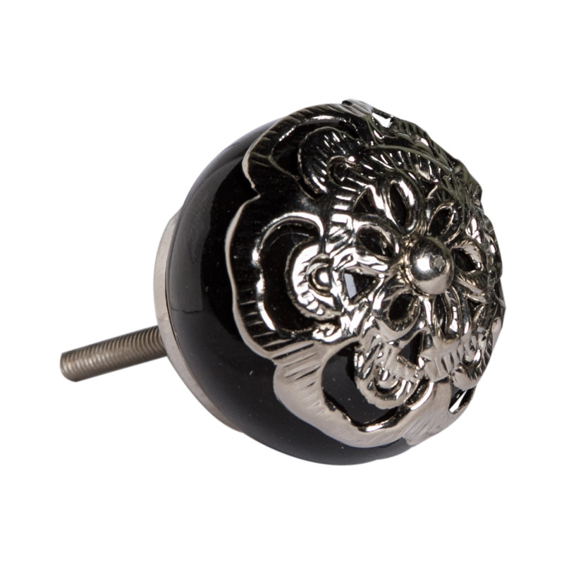Handpainted Round Chrome Knobs Multipack (Set of 12)