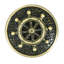 YACHT CLUB SHIP’S WHEEL KNOB; BURNISH BRASS FINISH